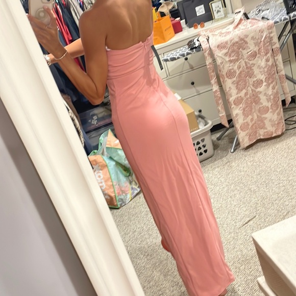 Lulu’s Wedding Guest Dress Pink - Picture 3 of 3